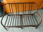 Vintage zetel Bamboo, donker bruin, Huis en Inrichting, Zetels | Zetels, Ophalen of Verzenden, Gebruikt, Tweepersoons, Hout