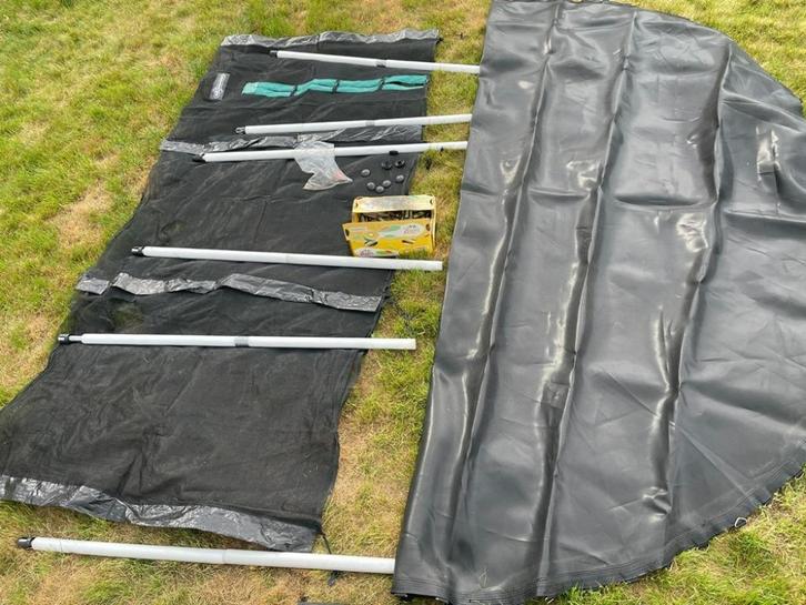 Trampoline doek diameter 380cm + toebehoren!, Kinderen en Baby's, Speelgoed | Buiten | Trampolines, Gebruikt, Ophalen
