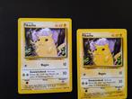 Pikachu x2 BS 58 Pokémon 1995 Set de base en ALLEMAND, Enlèvement ou Envoi