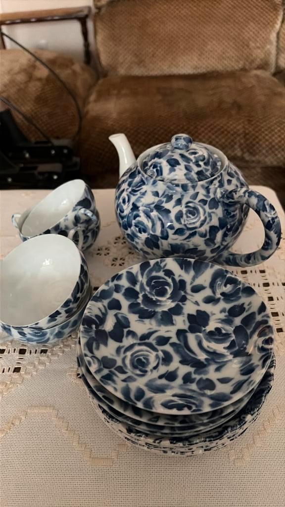 Theeset D&B, Antiek en Kunst, Antiek | Servies compleet, Ophalen