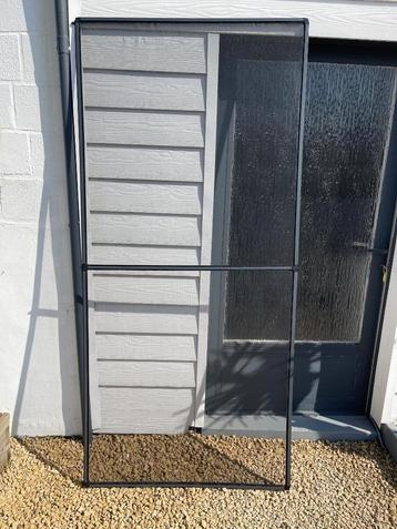 Hordeur met scharnieren 100x215 cm antraciet beschikbaar voor biedingen