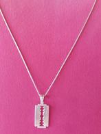 Halsketting en hanger van 925 zilver voor heren, Handtassen en Accessoires, Kettingen, Ophalen of Verzenden, Nieuw, Zilver, Zilver