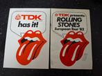 Lot stickers languette The Rolling Stones European Tour 1982, Enlèvement ou Envoi, Comme neuf, Cinéma, Télévision ou Audiovisuel