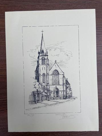 Dessin : Kerk Machelen V. Verbiest 1990, Enlèvement ou Envoi