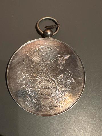 zilveren draagmedaille, zilver, dienstjubileum-medaille. beschikbaar voor biedingen