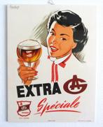 Extra Speciale - AG - Guignies - 1950., Reclamebord, Gebruikt, Ophalen of Verzenden