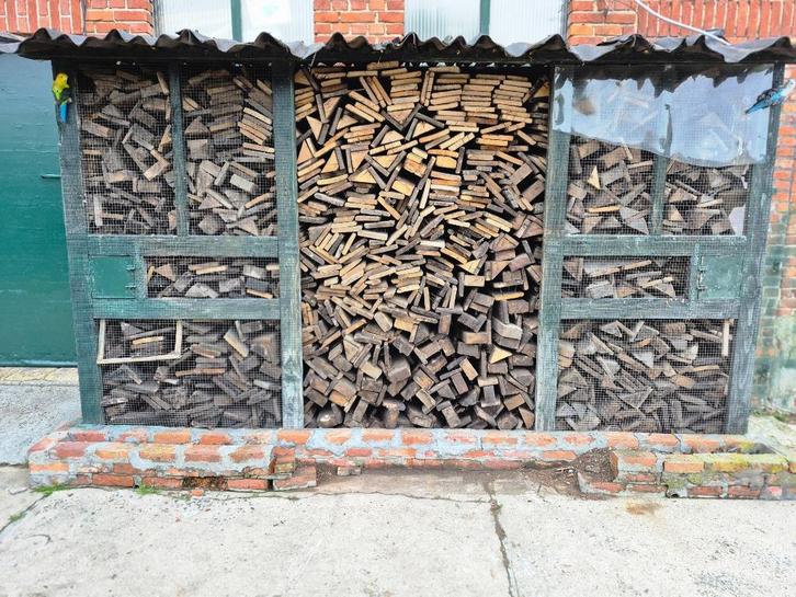 Eik brandhout +- 4 kuub, Tuin en Terras, Brandhout, Blokken, Eikenhout, 3 tot 6 m³, Ophalen