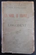 Un soir, au Front... - H. Kistenmaeckers - 1918, Ophalen of Verzenden