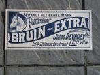 bier reclamebord bruin extra Devroey Leuven, Verzamelen, Biermerken, Ophalen of Verzenden