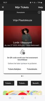 Tickets Lorde - 27 november - Vorst Nationaal, Tickets en Kaartjes, Twee personen, November