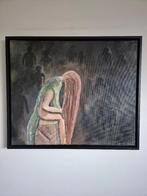 Eigen uniek schilderij van een vrouw 50x60 cm, Enlèvement ou Envoi