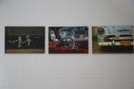 Drie decoratieve foto's op hardboard, Ophalen of Verzenden, Zo goed als nieuw, Foto of Poster
