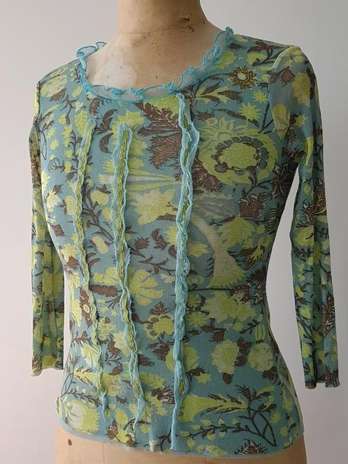 ONE STEP - Jolie blouse avec éléments en soie - T.42, Kleding | Dames, Blouses en Tunieken, Gedragen, Maat 42/44 (L), Ophalen of Verzenden