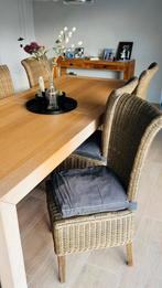 Set van 6 stoelen voor eetplaats, Huis en Inrichting, Stoelen, Ophalen, Bruin, Riet of Rotan, Vijf, Zes of meer stoelen