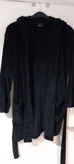 Zwarte zachte Dames Badjas met kap en zakken, Kleding | Dames, Homewear, Ophalen of Verzenden, Zo goed als nieuw