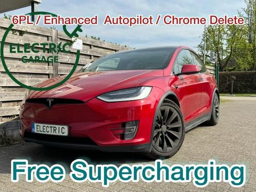 Model X Long Range 6PL*full self drive*Black Pack, Auto's, Tesla, Bedrijf, Te koop, Model X, 4x4, ABS, Achteruitrijcamera, Adaptieve lichten