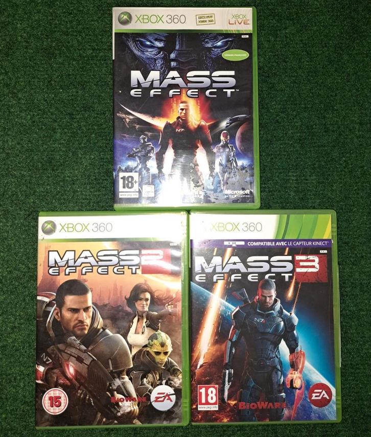 Trilogie "Mass effect" Xbox360, Games en Spelcomputers, Games | Xbox 360, Zo goed als nieuw, Role Playing Game (Rpg), 1 speler