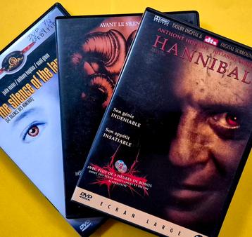 5x DVD Le silence des agneaux - Hannibal - Anthony Hopkins  beschikbaar voor biedingen