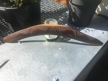 antieke handgekerfde boomerang Australie circa 1950 beschikbaar voor biedingen