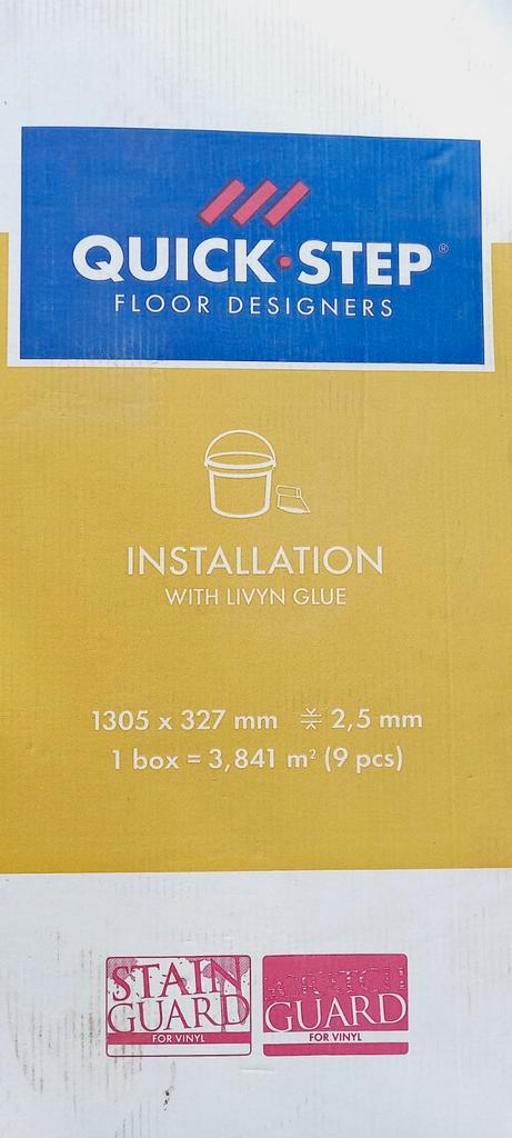 Stratifié QUICKSTEP Livyn Ambient glue +. PVC  NEUF  6 M², Maison & Meubles, Ameublement | Tapis & Moquettes, Neuf, Moins de 50 cm