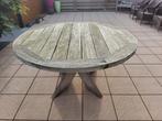 Ronde tafel van gerecycleerde teak diameter 150 cm, Tuin en Terras, Ophalen, Zo goed als nieuw