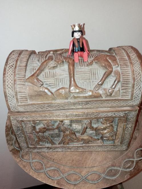 482) Vrolijke vrienden voodoo kistje, Antiek en Kunst, Curiosa en Brocante, Ophalen of Verzenden