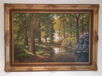 Schilderij van H. De Herdt met grote barokke kader beschikbaar voor biedingen