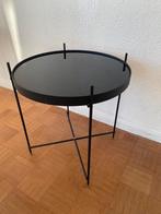 Bijzettafel / salontafel S Zwart, Huis en Inrichting, Minder dan 55 cm, Rond, Zo goed als nieuw, Ophalen