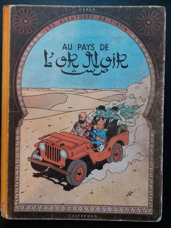 TINTIN Au Pays de L'or Noir EO B4 1950 bon état, Livres, BD
