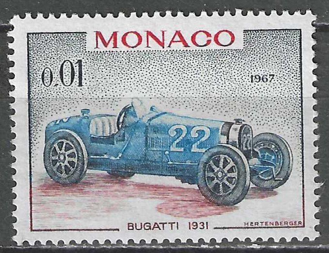 Monaco 1967 - Yvert 708 - Grand Prix de Monaco (PF), Timbres & Monnaies, Timbres | Europe | Autre, Monaco, Envoi