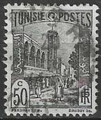 Tunesie 1926/1928 - Yvert 132 - Halfaouine Moskee Tunis (ST), Timbres & Monnaies, Timbres | Afrique, Affranchi, Envoi, Autres pays
