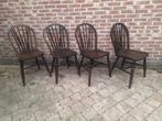 4 oude Windsor stoelen, Antiek en Kunst, Antiek | Meubels | Stoelen en Sofa's, Ophalen