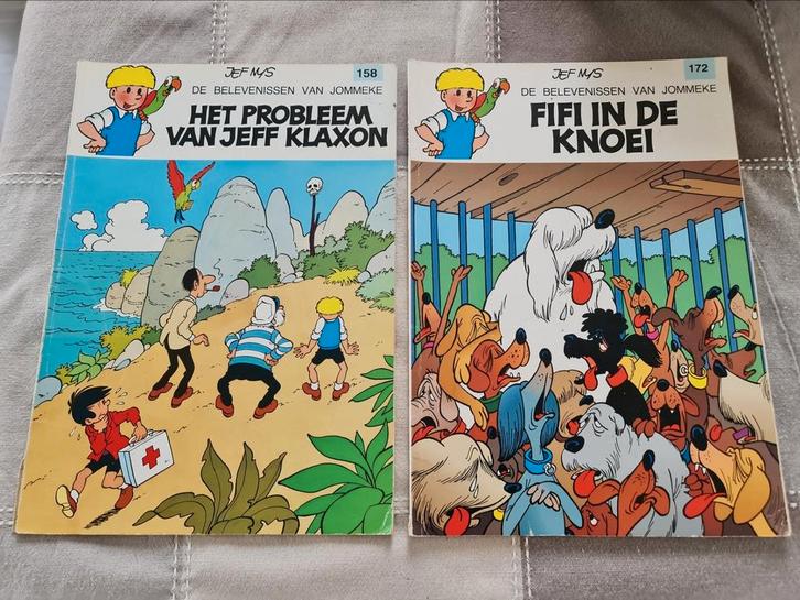 Jommeke strips in kleur ( witte zij en achterkant ), Boeken, Stripverhalen, Zo goed als nieuw, Ophalen of Verzenden