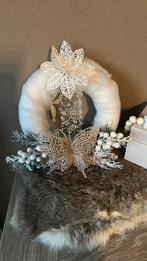 Witte kerst krans, Huis en Inrichting, Woonaccessoires | Kransen, Ophalen, Nieuw