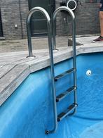Zwembadtrap Flexinox AISI 316 anti-slip 3 treden, Ophalen, Gebruikt, Ladder