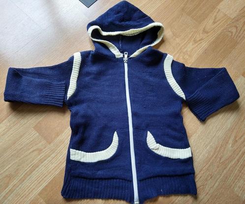 Vintage trui met rits , vest , gilet, Kinderen en Baby's, Kinderkleding | Maat 104, Jongen of Meisje, Trui of Vest, Verzenden