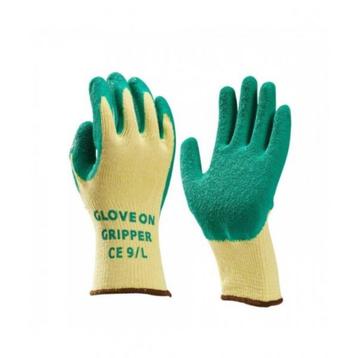 handschoen latex gecoat groen L [9]