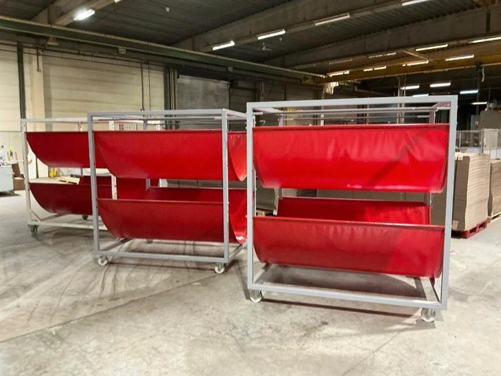 Transportwagen met dekzeilplatform, Doe-het-zelf en Bouw, Transportwagens, Zo goed als nieuw, Transportkar, 100 liter of meer