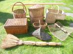 Rotin - osier (jardin - terrasse - véranda) panier - tables, Jardin, Enlèvement ou Envoi, Carré