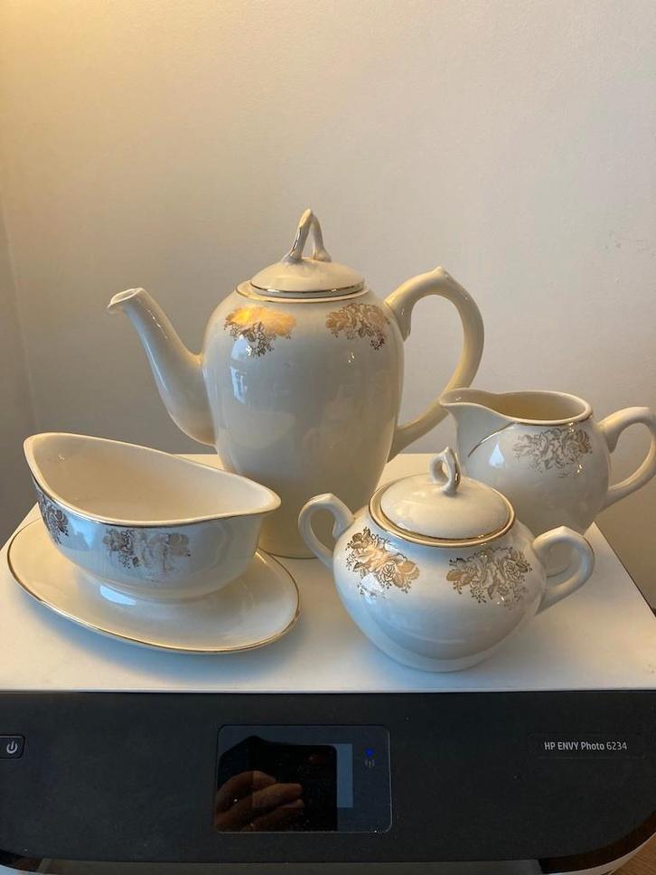 Vintage Boch La Louvière porseleinen set, Antiek en Kunst, Antiek | Keramiek en Aardewerk, Ophalen of Verzenden