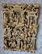 chinees wandpaneel met verguld hout, Ophalen