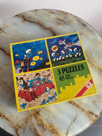 Vintage smurfenpuzzels, Kinderen en Baby's, Ophalen of Verzenden