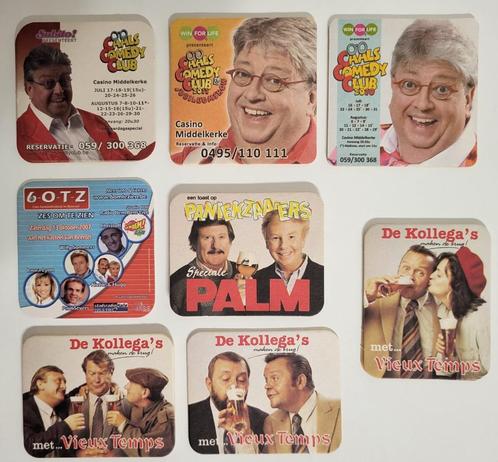 bierviltjes BV's gaston & leo, luc caals, 6otz, de kollega's, Verzamelen, Biermerken, Zo goed als nieuw, Viltje(s), Palm, Ophalen of Verzenden