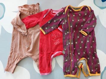 3 kruippakjes maat 56 meisje beschikbaar voor biedingen