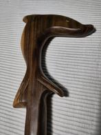 Houten wandelstok met dolfijn, Antiek en Kunst, Ophalen