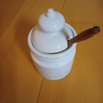 Honing/ confituur pot met deksel en houten lepel, Ophalen