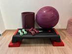 Aerobicsstep Reebok, yogamat, yogabal, gewichten, Sports & Fitness, Yoga & Pilates, Enlèvement, Comme neuf, Accessoire de yoga