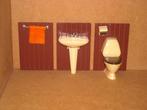 Lundby toilet, wastafel en handdoekrekje (+ gratis bad), Utilisé, Enlèvement ou Envoi