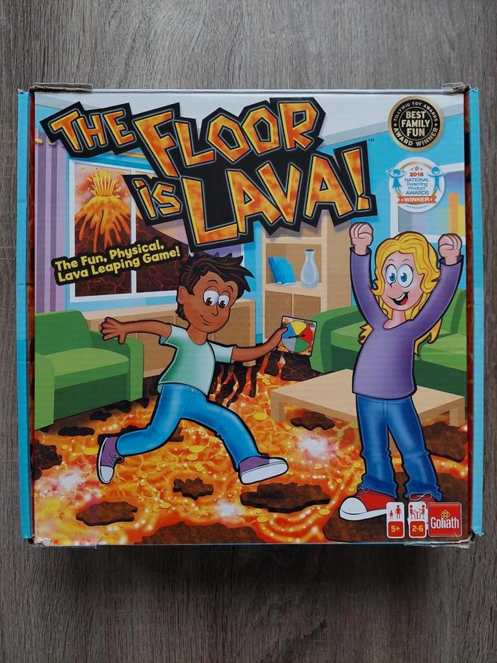 Gezelschappspel 'The floor is lava', Hobby en Vrije tijd, Gezelschapsspellen | Overige, Zo goed als nieuw, Ophalen of Verzenden