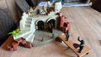 Château prison coffre fort playmobil avec 4 figurines, Ophalen of Verzenden, Zo goed als nieuw